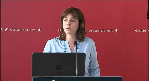 Conferência de imprensa de Catarina Martins