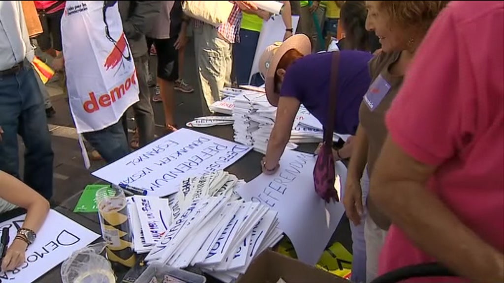 Manifestações na Catalunha