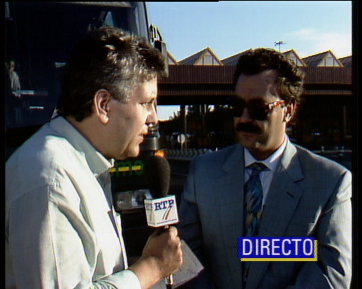 Luís Pires na ponte 25 de Abril