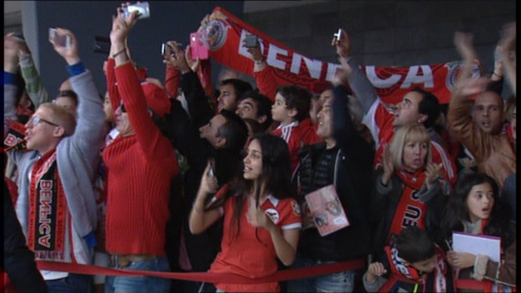 Futebol: chegada do Benfica à Ilha da Madeira