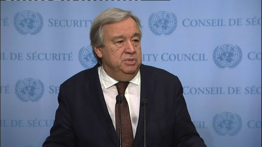 Conferência de imprensa de António Guterres