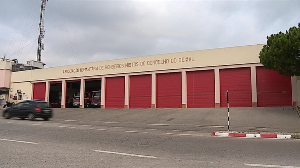 Protesto dos bombeiros do Seixal