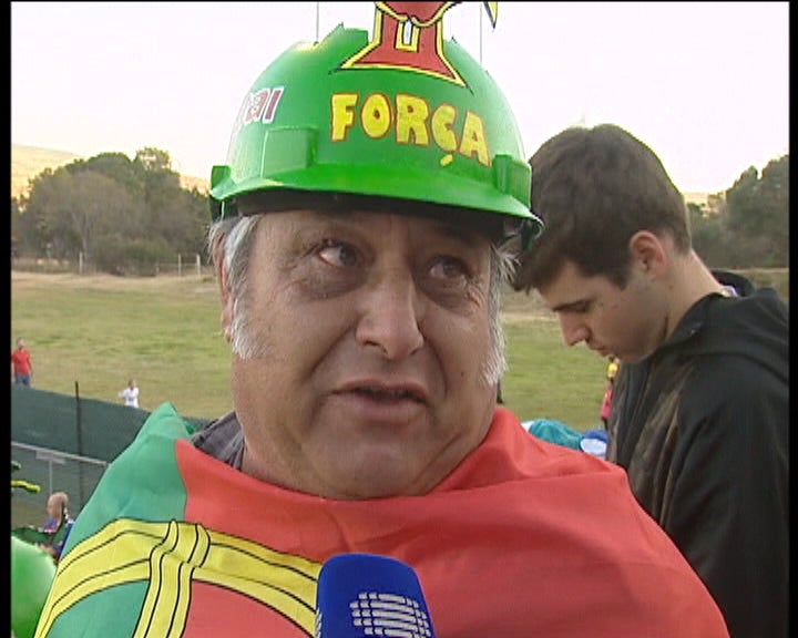 Primeiro treino da Selecção Nacional de Futebol em Magaliesburgo