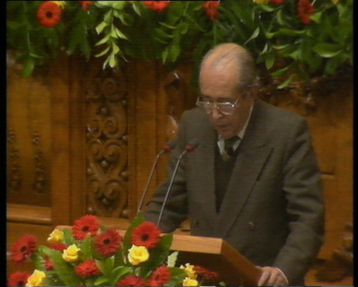 Homenagem a Francisco Sá Carneiro dez anos após a sua morte