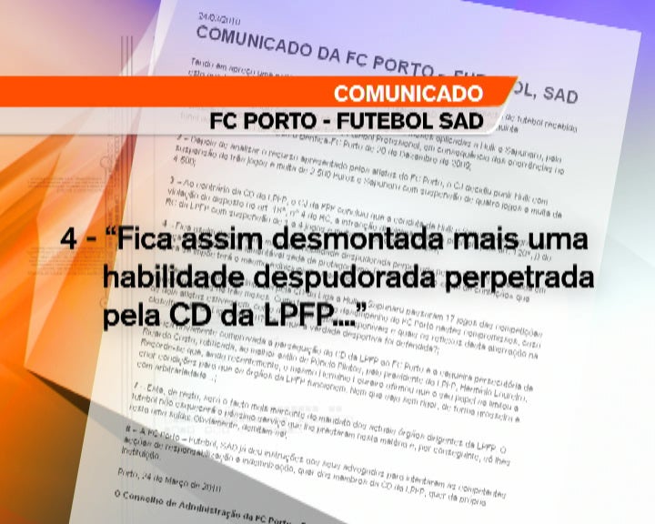 Castigos disciplinares aplicados aos jogadores do FC Porto