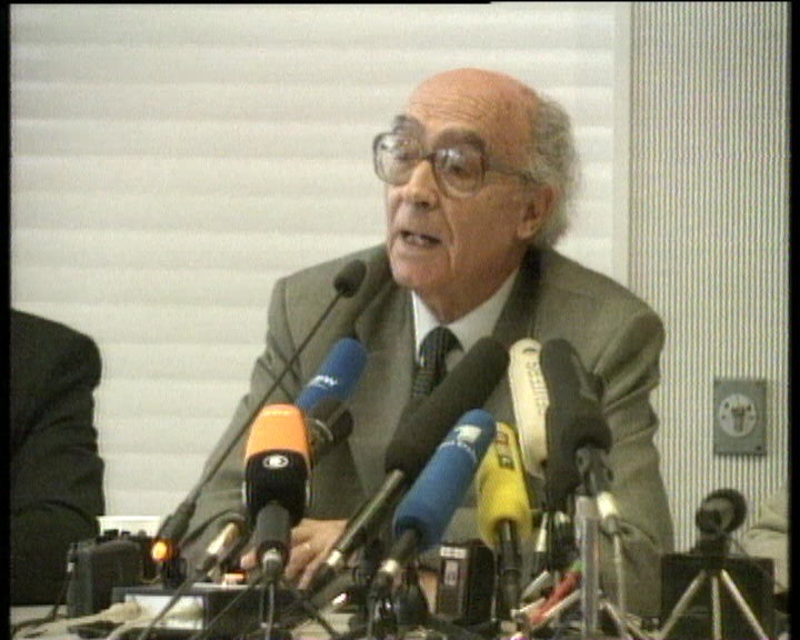 Conferência de imprensa de José Sarmago em Frankfurt