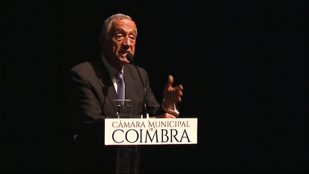 Marcelo Rebelo de Sousa na festa de Natal da “Acreditar”