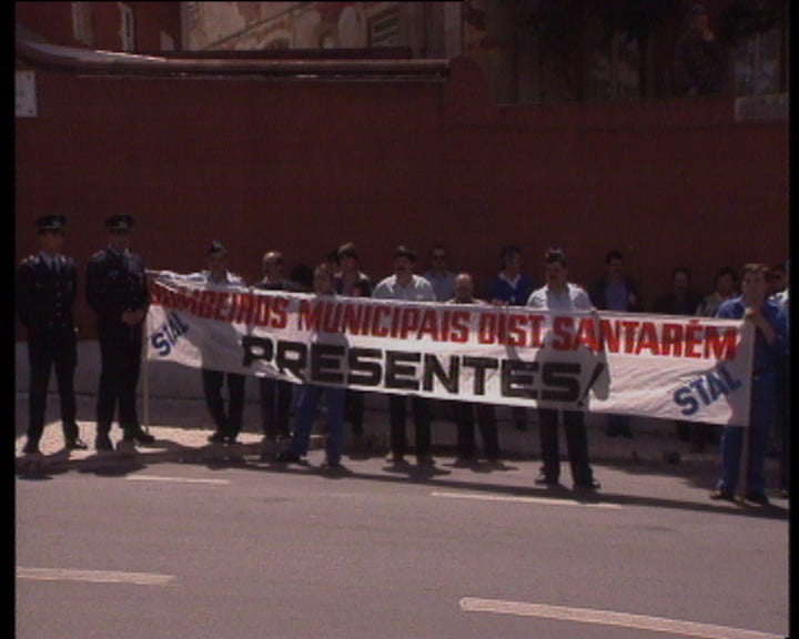 Manifestação de bombeiros