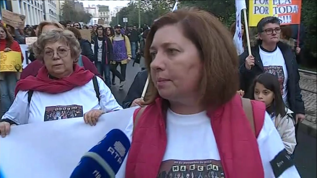 Marcha contra a violência doméstica