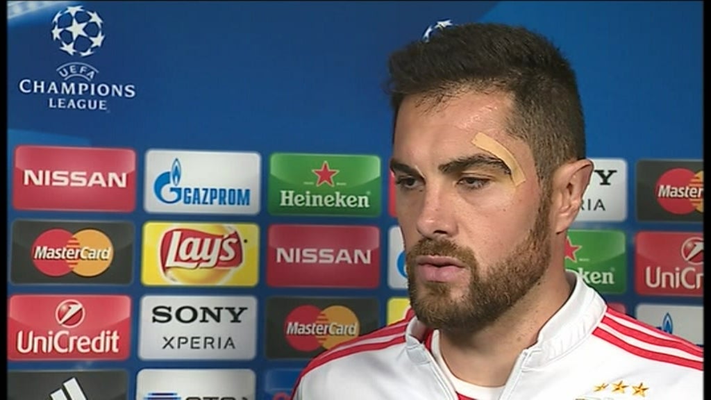 Futebol: reações jogadores Benfica vs  Bayern de Munique