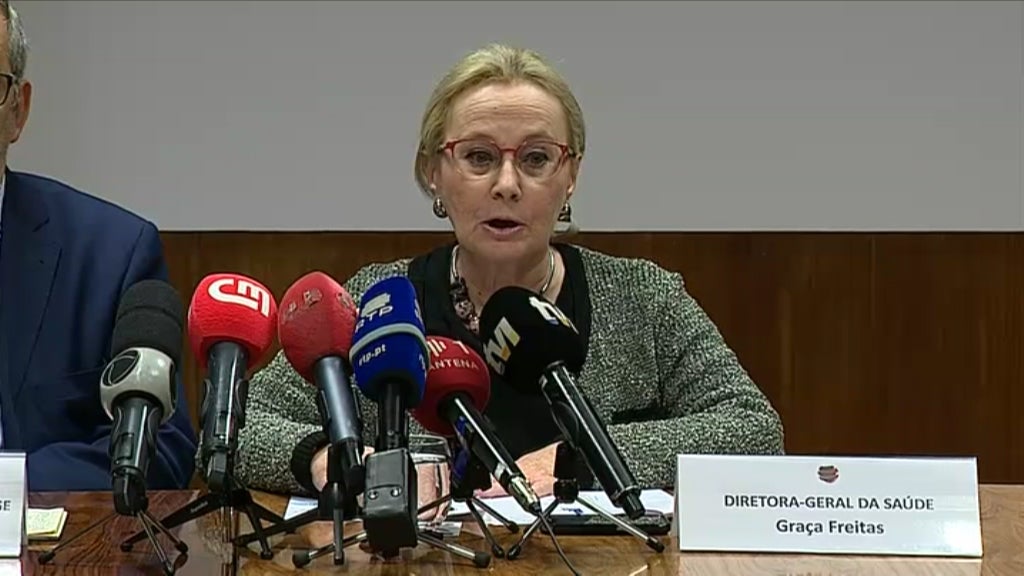 Conferência de imprensa da DGS