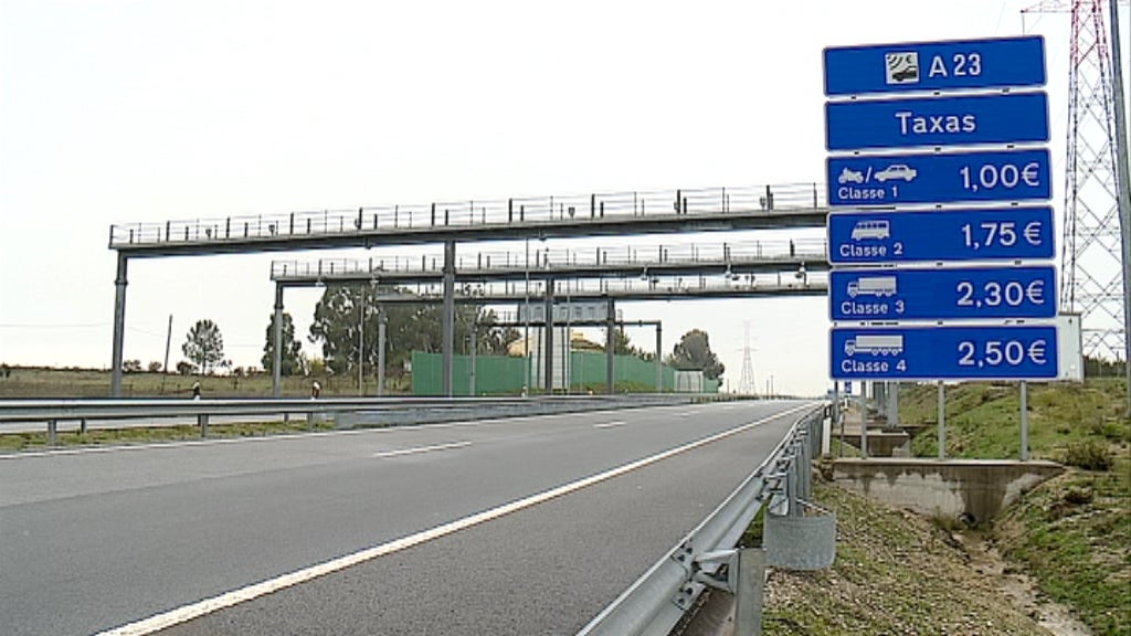 Protesto contra portagens na A23
