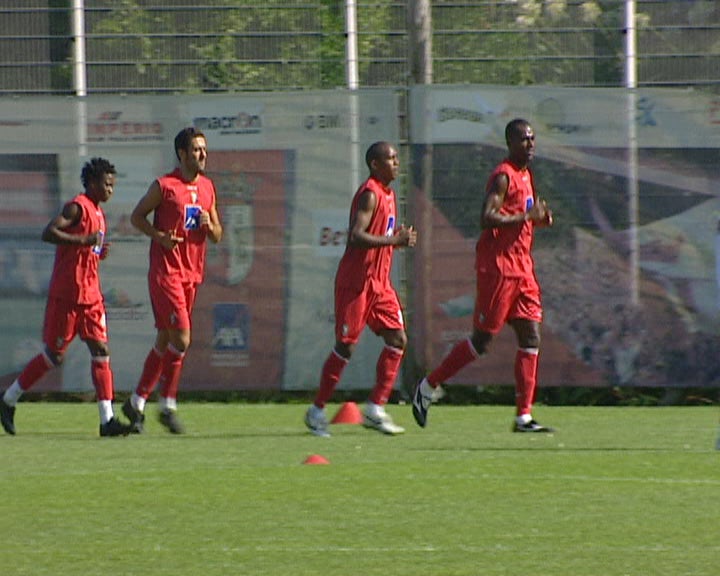 Futebol: Treino do Sporting Clube de Braga