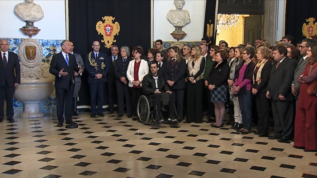 Sessão de cumprimentos de Marcelo Rebelo de Sousa