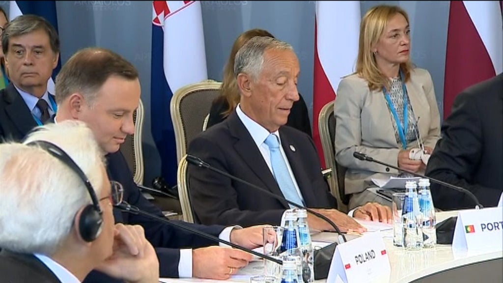 Marcelo Rebelo de Sousa na Letónia