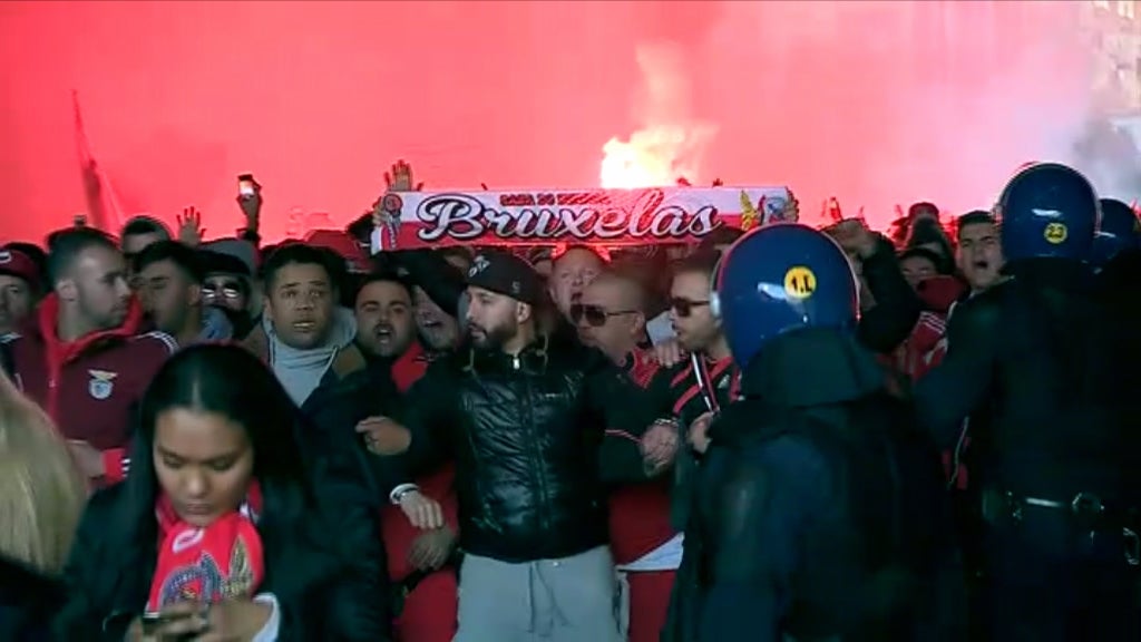 Futebol: ambiente jogo Sporting vs Benfica