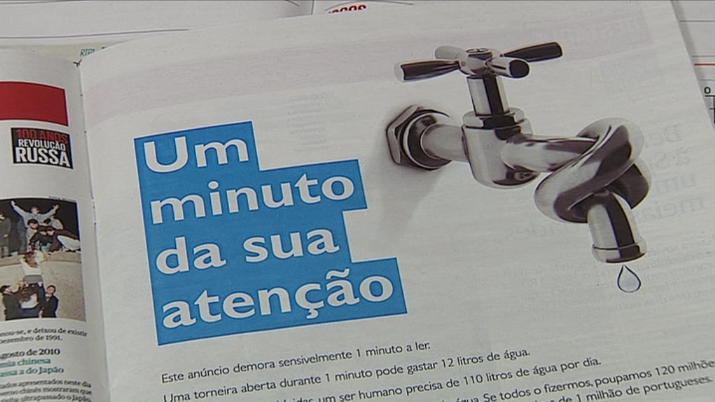 Campanha de poupança da água