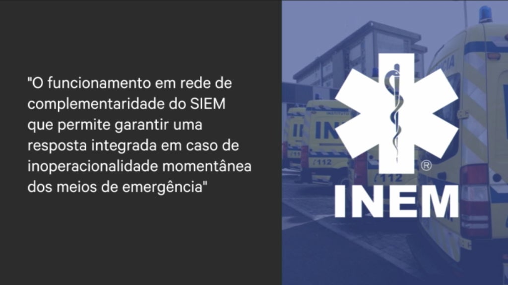Ambulâncias do INEM avariadas