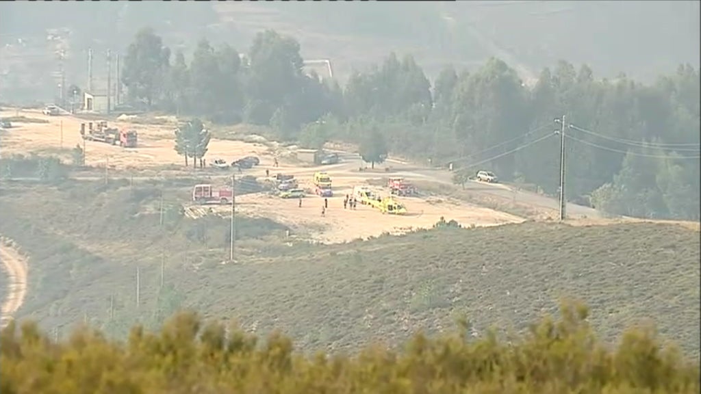 Incêndio florestal no concelho de Arganil