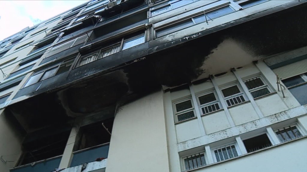 Incêndio em apartamento no Lumiar