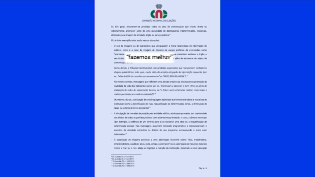 Proibição de anunciar obras