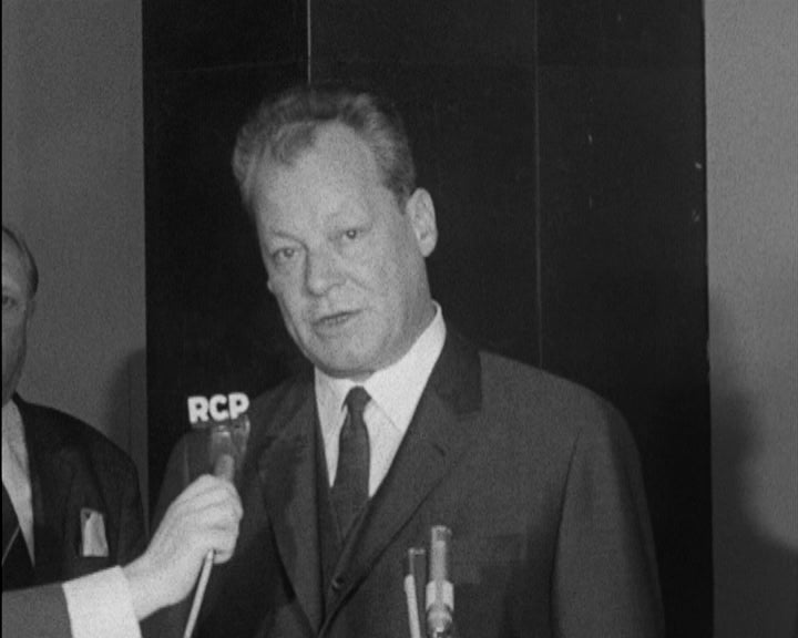 Declarações de Willy Brandt no Aeroporto de Lisboa