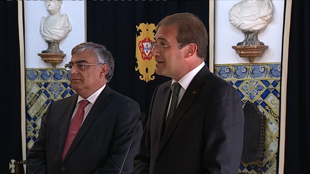 Declarações de Pedro Passos Coelho