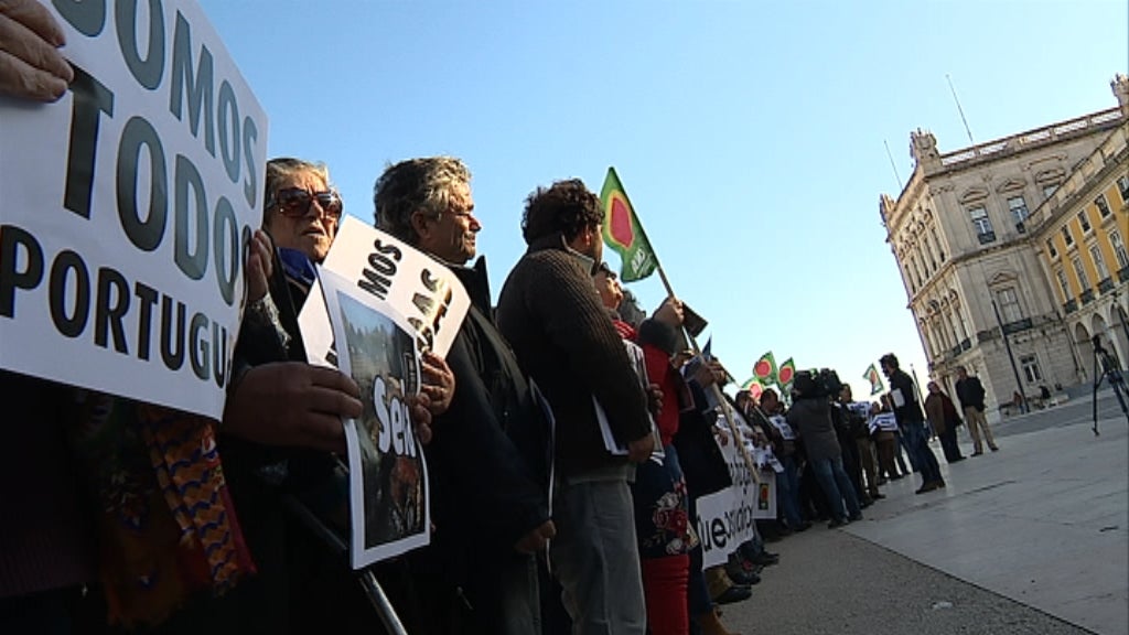 Protesto de agricultores e produtores florestais