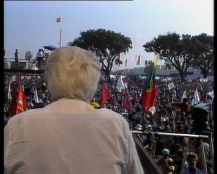 Álvaro Cunhal no encerramento da Festa do Avante