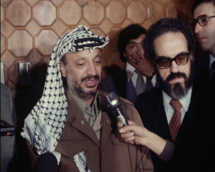 Chegada de Yasser Arafat