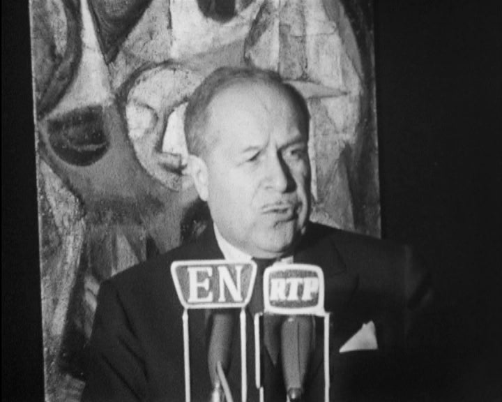 Conferência de imprensa de Pierre Dupuy em Lisboa