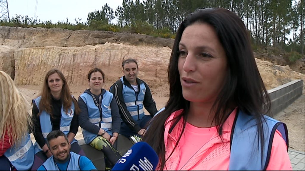 Peregrinos a caminho de Fátima