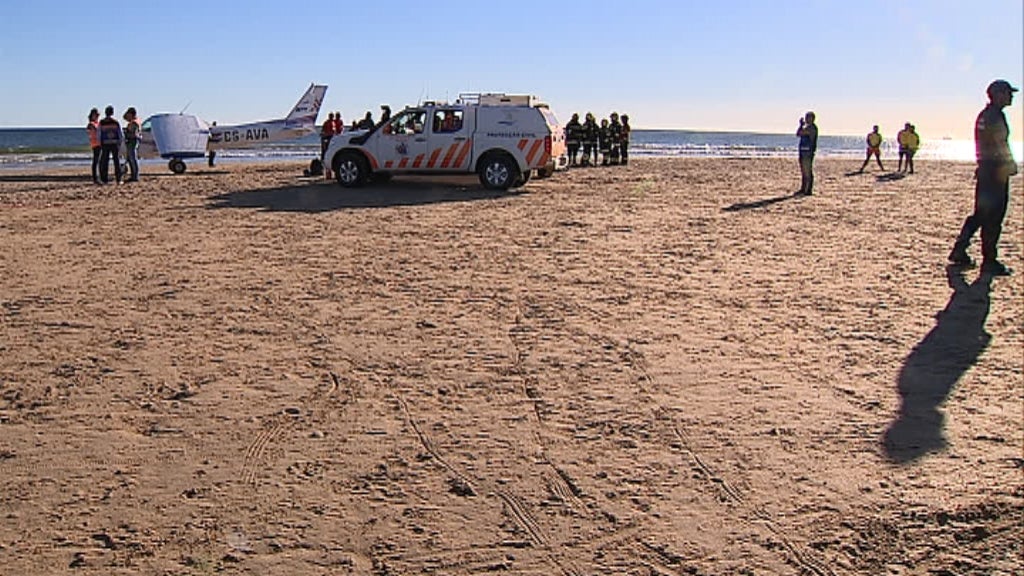 Acidente com avioneta em São João da Caparica