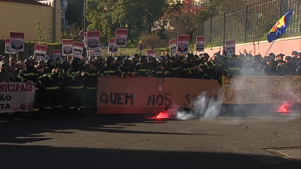 Protesto dos Bombeiros