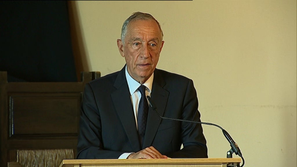 Marcelo Rebelo de Sousa e António Costa em Pedrogão Grande