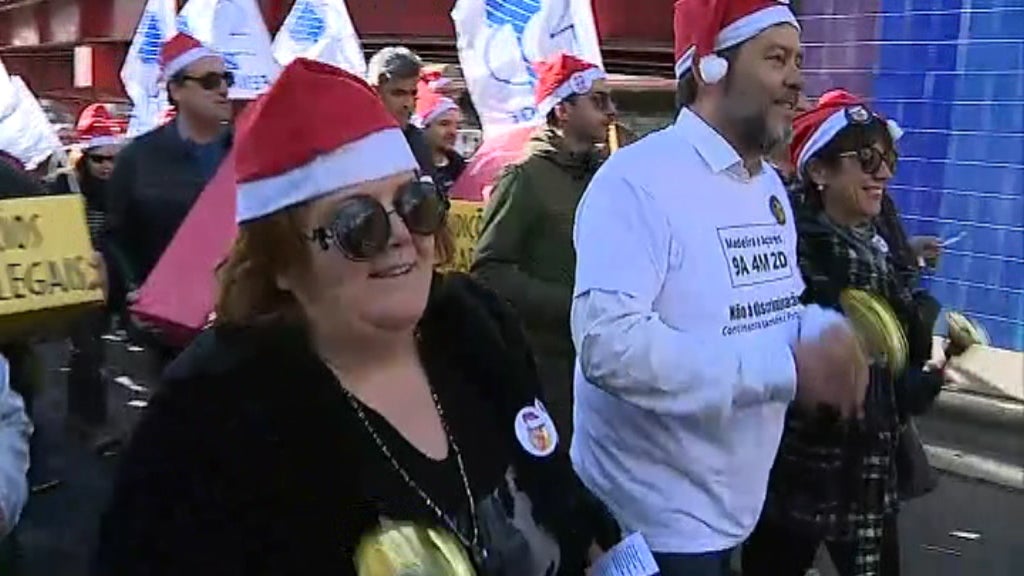 Protesto dos professores continua