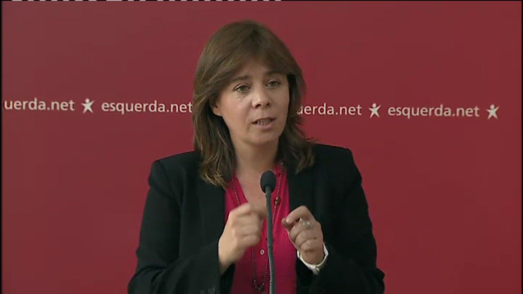 Conferência de imprensa de Catarina Martins