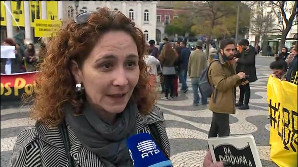 Manifestação no Rossio