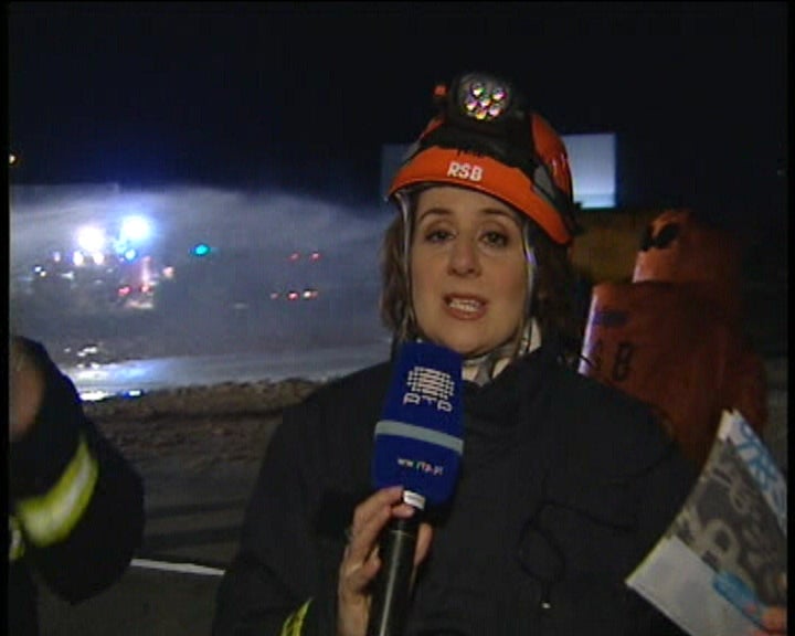 Simulacro realizado por bombeiros