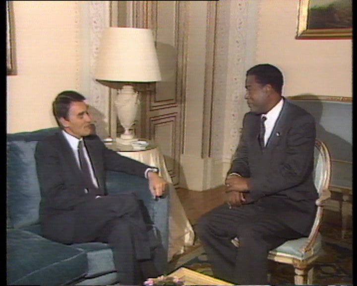 Reunião entre Cavaco Silva e Mascarenhas Monteiro