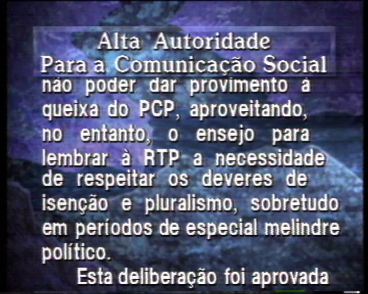 Comunicado da Alta Autoridade para a Comunicação Social