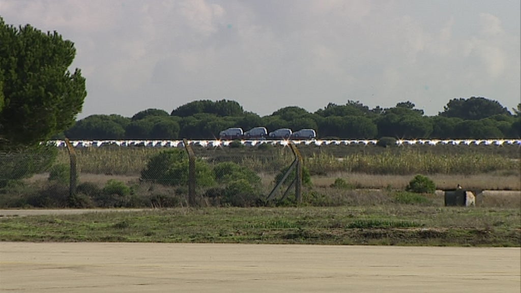 Autoeuropa estaciona veículos na base aérea do Montijo