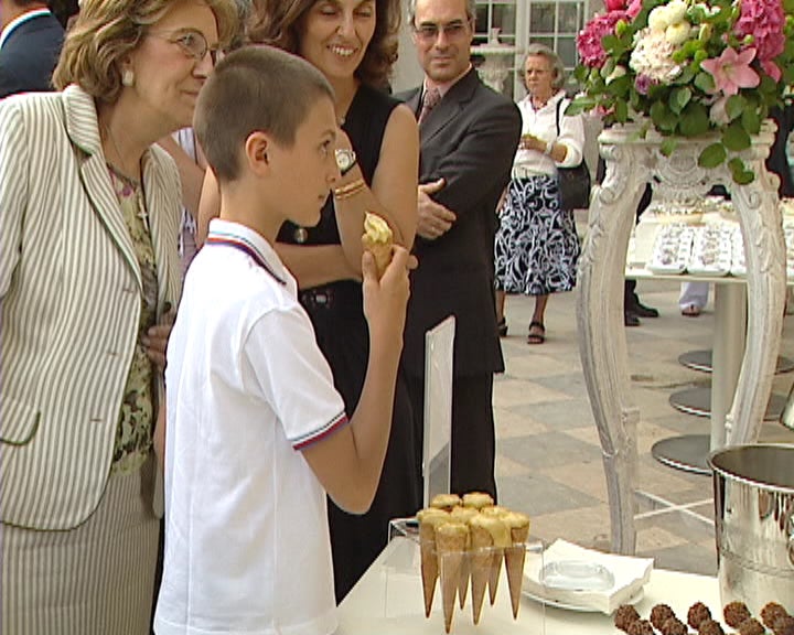 Jovens cozinheiros no palácio de Belém