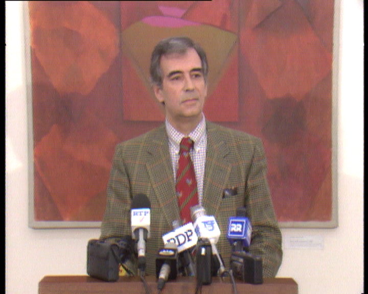 Conferência de imprensa de Mário Patinha Antão