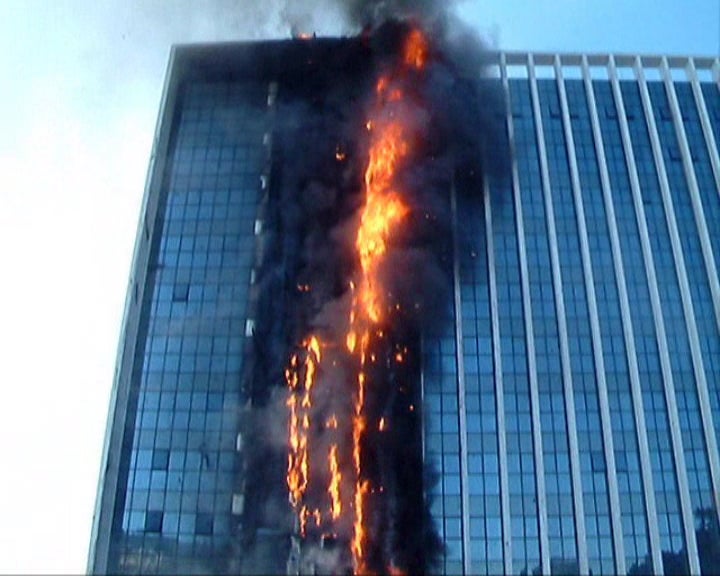 Incêndio num hotel em Braga