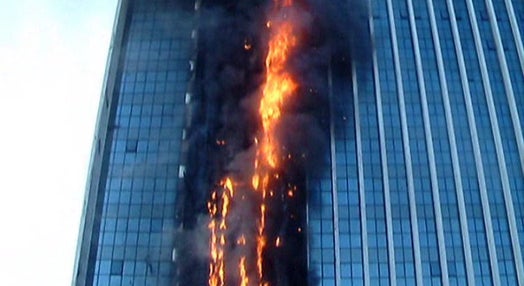 Incêndio num hotel em Braga