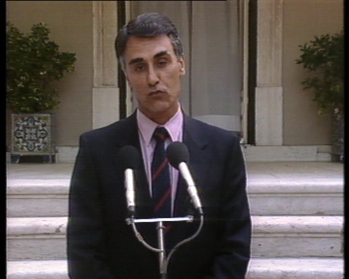 Conferência de imprensa de Aníbal Cavaco Silva