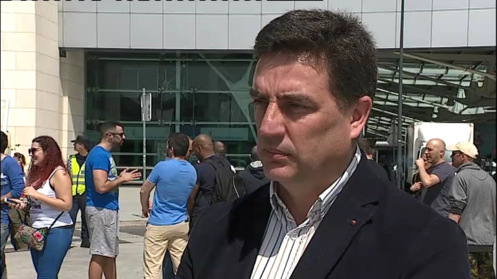 Greve de seguranças do aeroporto