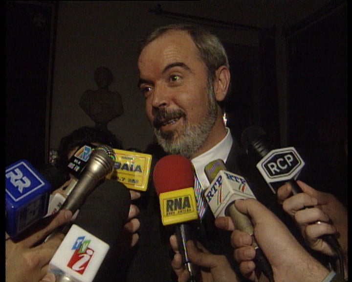 Mário Soares recebe Fernando Nogueira