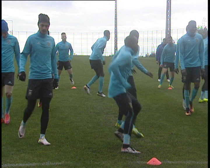 Futebol: treino do União da Madeira